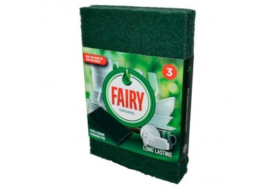 Fairy Original Extra Strong Scouring Pad (pack of 3)